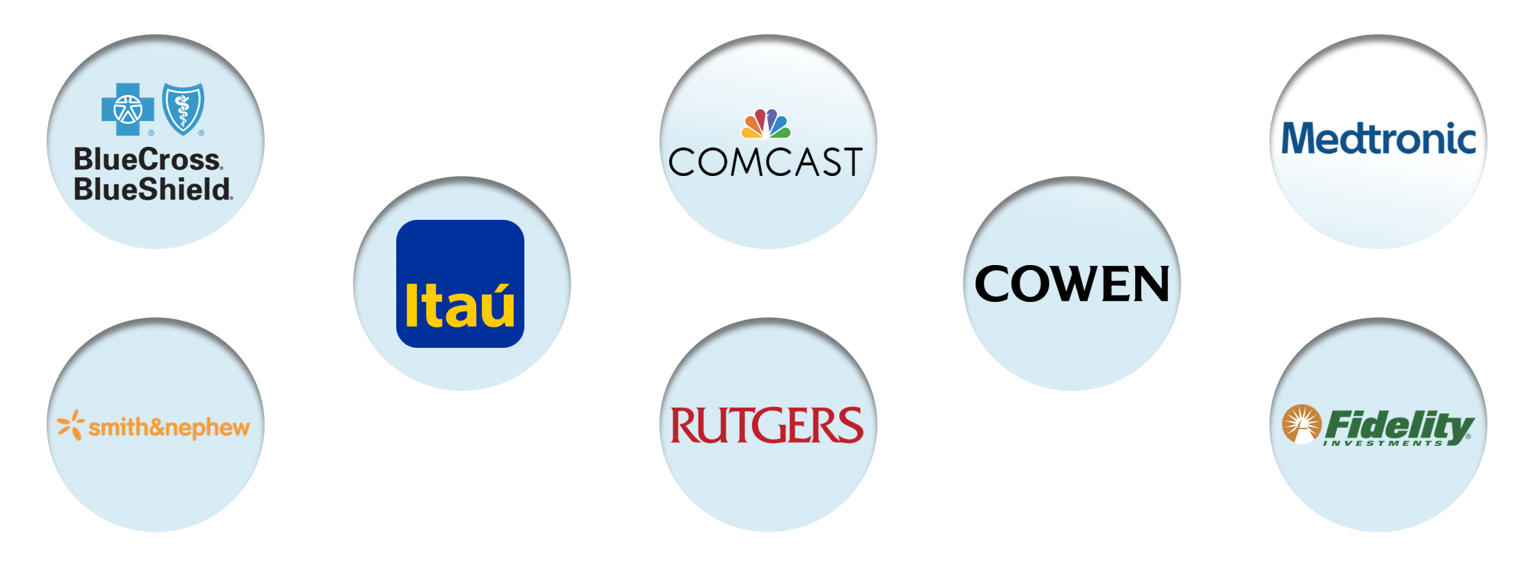 Vistacom's customer base includes: Blue Cross Blue Shield, Smith & Nephew, McDonald's, Comcast, Amgen, Fortune, Medtronic, FIdelity, and more