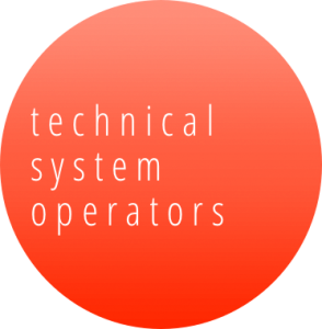 Technical system operators ensure live audience polling runs smoothly
